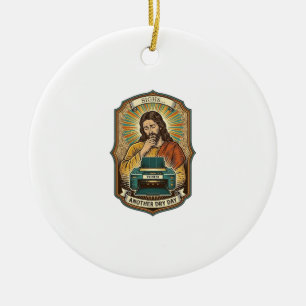 Jesus Empty Printer Paper Tray Office Work Annoyan Ceramic Ornament