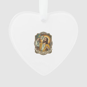 Jesus Empty Tortilla Chip Bag Drunk Munchies Party Ornament