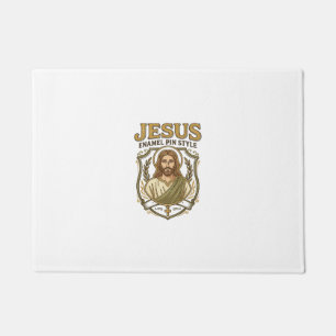 Jesus Enamel Pin Style Jesus Enamel Pin Christian  Doormat