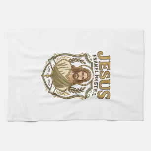 Jesus Enamel Pin Style Jesus Enamel Pin Christian Kitchen Towel