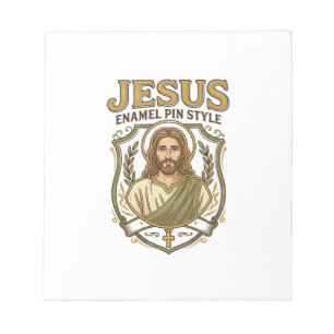 Jesus Enamel Pin Style Jesus Enamel Pin Christian Notepad