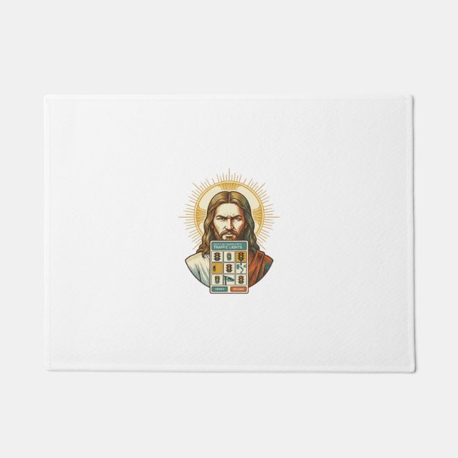 Jesus Endless Captcha Verification Traffic Lights  Doormat (Front)