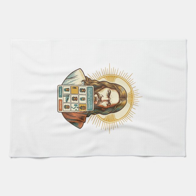 Jesus Endless Captcha Verification Traffic Lights  Kitchen Towel (Horizontal)