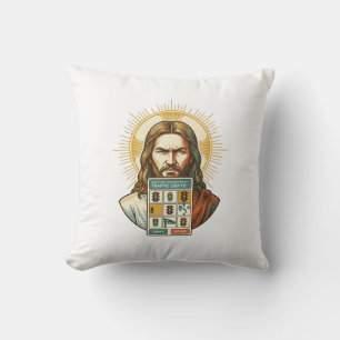 Jesus Endless Captcha Verification Traffic Lights Throw Pillow
