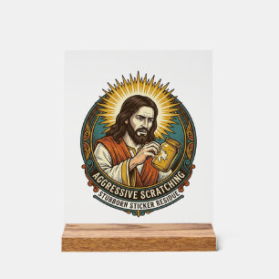 Jésus Ennuyeux Papier Autocollant Résidu Magasin 