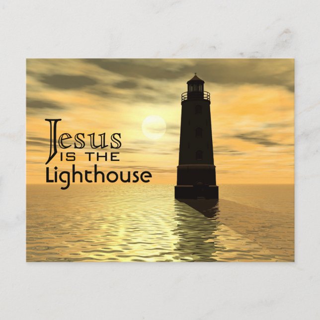 Jésus est la carte postale du phare (Devant)
