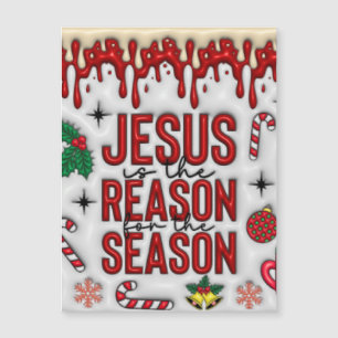 Jésus est la raison de la saison. Cartes de Noël.
