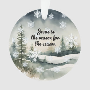 Jésus est la raison de la saison de la scène hiver