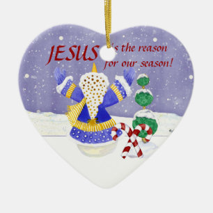 Jésus est la raison de notre ornement de saison