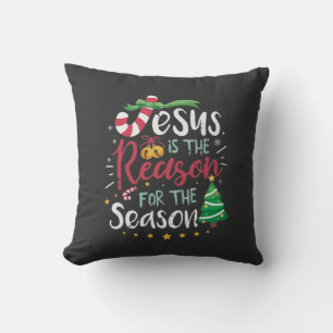 Jésus est la raison du Coussin de saison