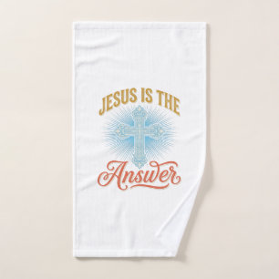 Jésus Est la Réponse Croix Chrétienne Conception V