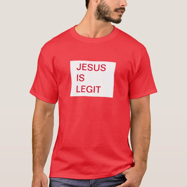 Jésus Est Un T-Shirt Léger (Devant)