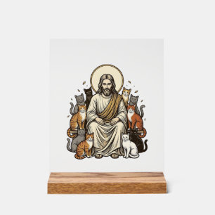 Jésus et Chats Vintage