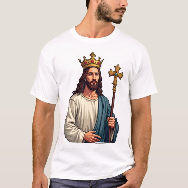 Jesus Eternal King Vintage Engraving Tee (Front)