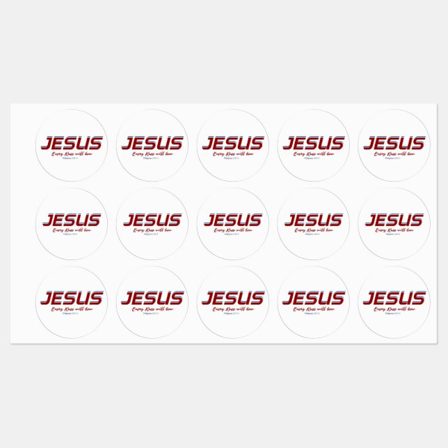 Jesus Every Knee will bow Philippians 2:10-11 (Sheet)
