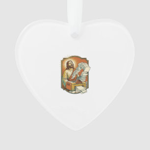 Jesus Excel Sheet Printing 50 Blank Pages Office H Ornament