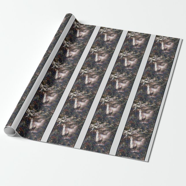 Jesus' Face Agrainofmustardseed.com  Wrapping Paper (Unrolled)