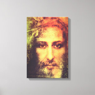 Jesus Face Canvas Print
