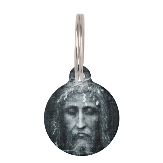 Jesus Face  Pet Tag (Front)