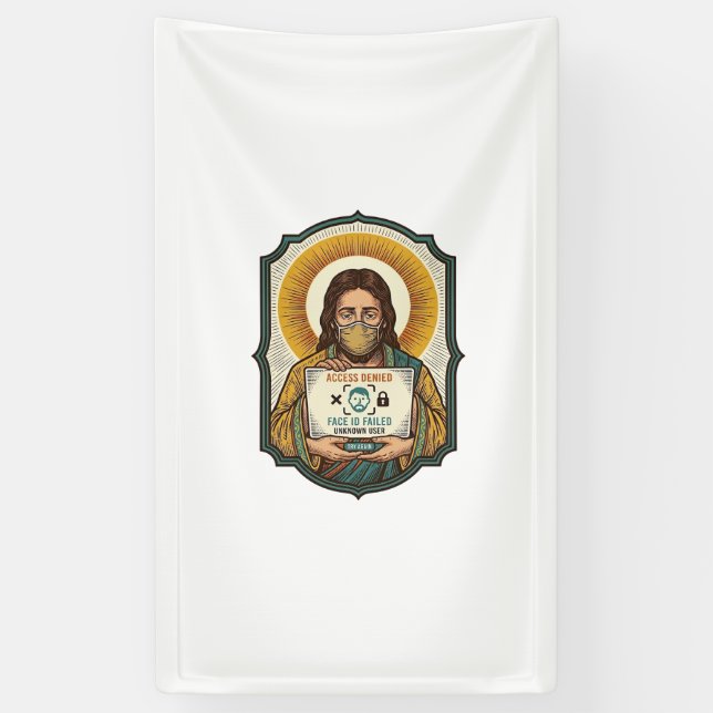Jesus Failed Face Unlock Mask Recognition Tech Pho Banner (Vertical)