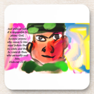Jesus faith coaster