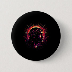 Jesus Faith Cross Christian Religious Bible Verse 2 Inch Round Button