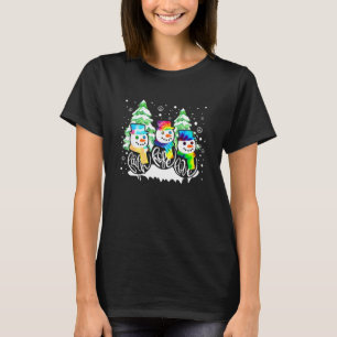 Jesus Faith Hope Love Snowman Funny Christmas For T-Shirt