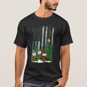 Jesus Faith Hope Love Snowman Red Plaid Xmas For C T-Shirt
