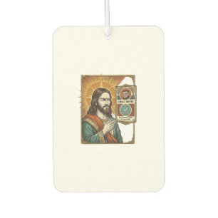 Jesus Fake Verified Checkmark Scam Troll Social Hu Air Freshener