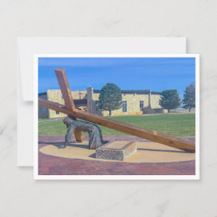 Jesus Falls the Second Time  Postcard