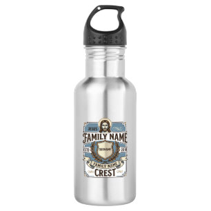 Jesus Family Name Crest Jesus Family Name Crest Ch 532 Ml Water Bottle