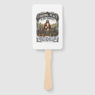 Jesus Farmers Market Handmade Food Graphic Tee Chr Hand Fan