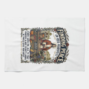 Jesus Farmers Market Handmade Food Graphic Tee Chr Kitchen Towel