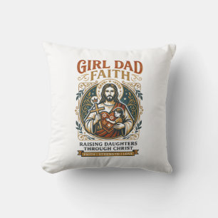 Jesus Fatherhood Micro Identities Graphic Tee Chri Throw Pillow
