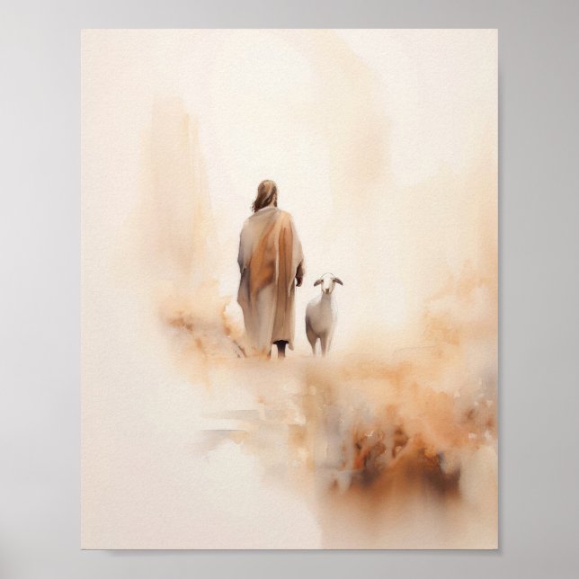 Jésus Feuilles Les 99, Le mouton perdu, Impression (Devant)