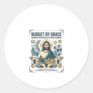 Jesus Financial Peace Debt Free Journey Shirt Chri Classic Round Sticker