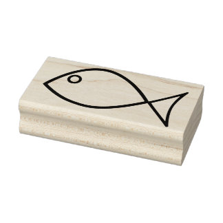 jesus fish art stamp