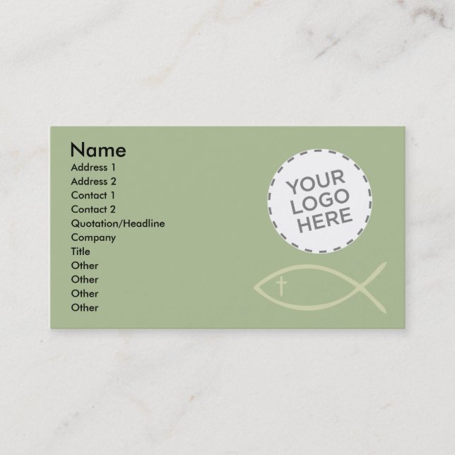 Jesus Fish Business Card (Front)
