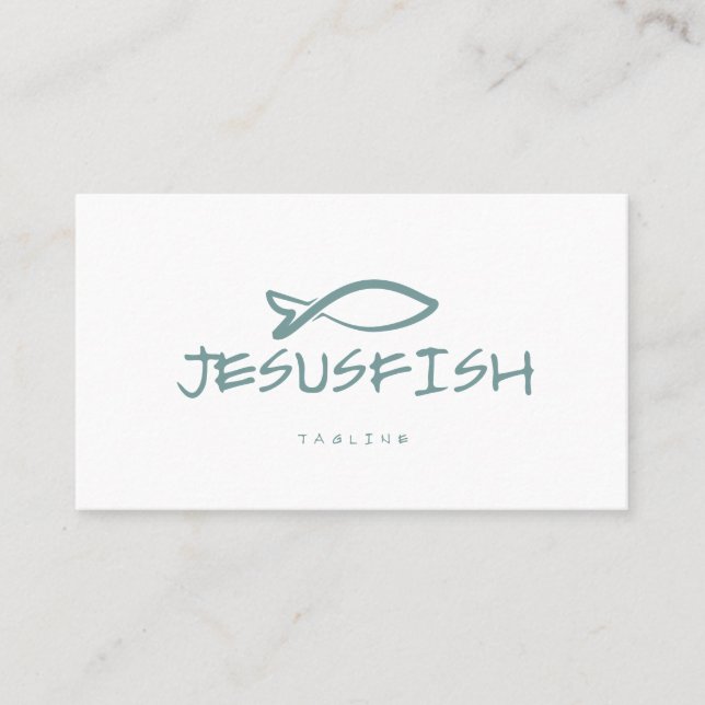Jesus FISH business card template (Front)