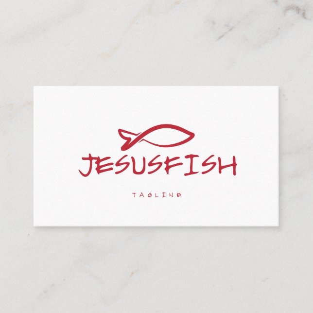 Jesus FISH business card template (Front)