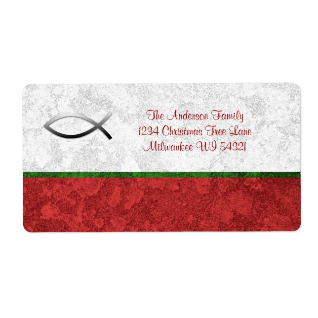 Jesus Fish Christian Christmas Custom Personalized (Front)