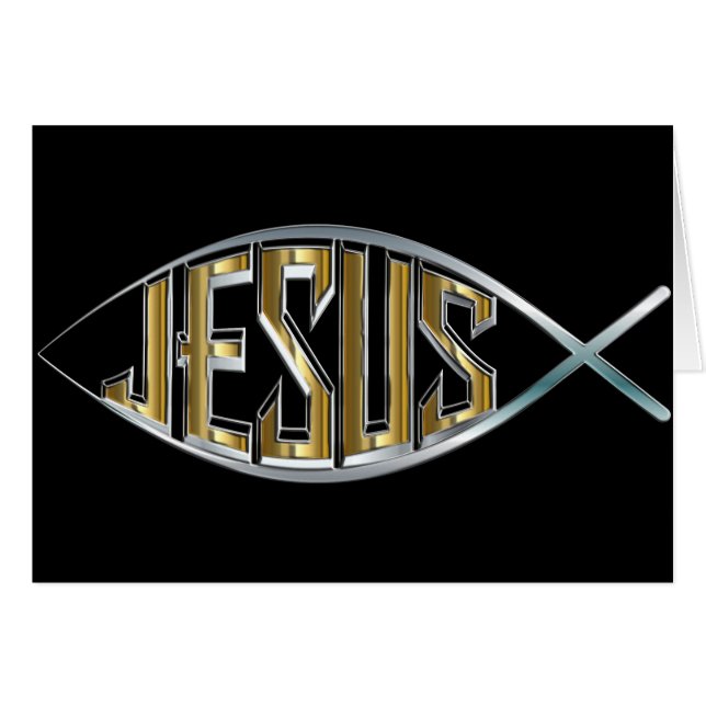 Jesus Fish Cutout (Front Horizontal)