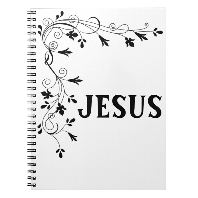 JESUS FLORAL CORNER NOTEBOOK (Front)