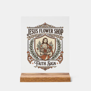 Jesus Flower Shop Faith Sign Jesus Flower Shop Sig