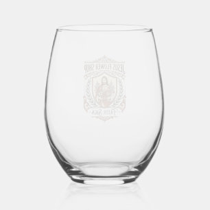 Jesus Flower Shop Faith Sign Jesus Flower Shop Sig Stemless Wine Glass