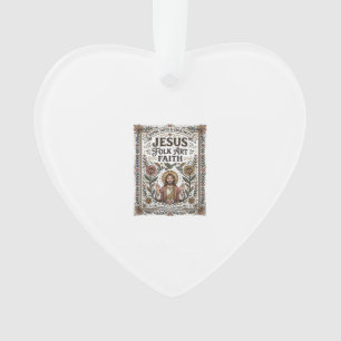 Jesus Folk Art Faith Jesus Folk Art Christian Fait Ornament