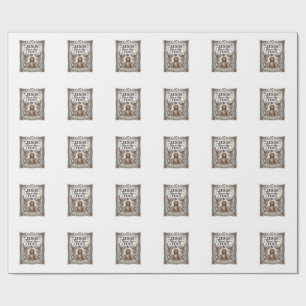Jesus Folk Art Faith Jesus Folk Art Christian Fait Wrapping Paper