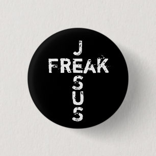 Jesus Freak - Cross 1 Inch Round Button