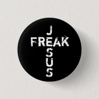 Jesus Freak - Cross 1 Inch Round Button