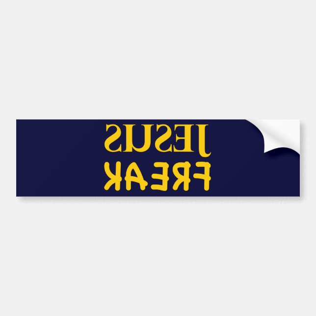 Jesus Freak (SUSEJ KAERF) Bumper Sticker (Front)